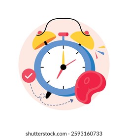 Meal Planning Concepts Style illustrations. EPS 10 File