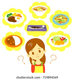 Meal planning woman