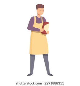 Meal pot icon cartoon vector. Family cook. Home dinner
