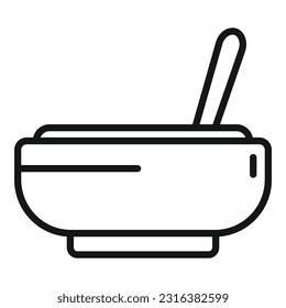 Meal product icon outline vector. School food. Tasty pack
