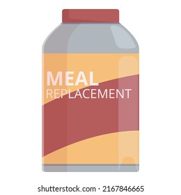 Meal replacement icon cartoon vector. Food alternative. Vegan protein