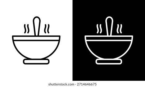 Versión de dos tonos de la comida en fondo blanco y negro
