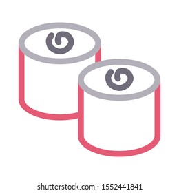 meal vector colour line icon