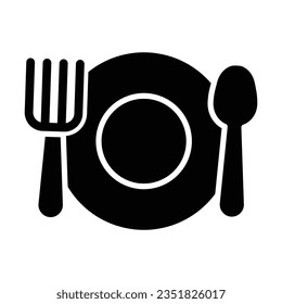 Meal Vector Glyph Icon For Personal And Commercial Use.
