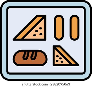 Icono del vector de la comida. Se puede usar para imprimir, móviles y aplicaciones web.