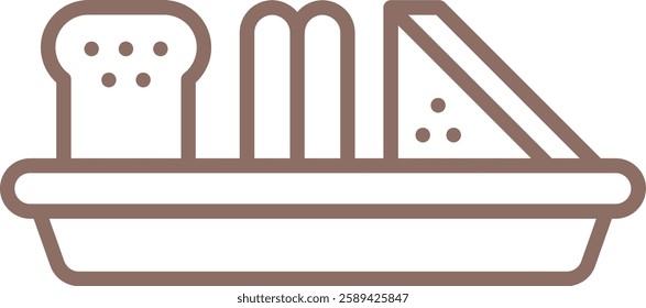 Meal vector icon. Can be used for printing, mobile and web applications.