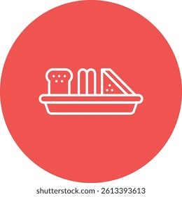 Meal vector icon. Can be used for printing, mobile and web applications.