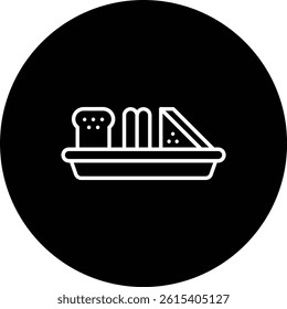 Meal vector icon. Can be used for printing, mobile and web applications.
