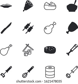 meal vector icon set such as: art, pasta, fish, thanksgiving, packaging, culture, oriental, elements, isometric, bird, lettuce, metallic, eco, lamb, household, home, appliances, shish, porridge