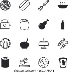 meal vector icon set such as: mixing, stick, sausage, domestic, jar, flour, bird, shish, handle, wine, culture, tool, wire, asian, turkey, fried, tin, whisking, household, travel, room, spice