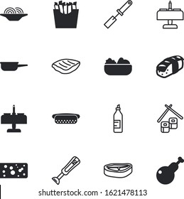 meal vector icon set such as: pan, celebration, pack, appliance, seaweed, empty, macaroni, vegan, turkey, dog, italy, mustard, italian, eco, paper, machine, web, spoon, roasted, asian, triangle, milk