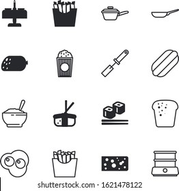 meal vector icon set such as: types, asia, steak, american, toast, barbecue, label, grilled, morning, cinema, steaming, glass, candle, closeup, pork, chicken, seaweed, tako, appliances, tools, egg