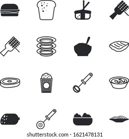 meal vector icon set such as: fast, silverware, fish, label, fun, french, chicken, wash, lifestyle, mixer, green, unhealthy, shadow, japan, beater, stainless, health, cutlery, clean, soup, bucket