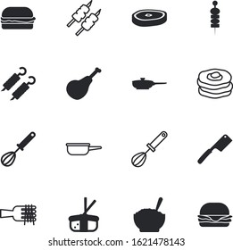meal vector icon set such as: pancake, closeup, chop, metallic, vegetable, octopus, concept, thin, instrument, canape, sharp, colored, cutting, silhouette, nutrition, buffet, tako, sushi, cookery