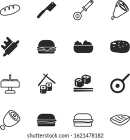 meal vector icon set such as: loaf, romantic, image, creative, roller, wooden, heat, closeup, tools, barbecue, wood, bowl, interior, instrument, sharp, leaf, kitchenware, organic, fire, french