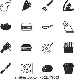 meal vector icon set such as: loaf, dish, baguette, spatula, pasta, holiday, round, chalkboard, whisk, christmas, bacon, box, mexican, fry, vegan, heat, ladle, spaghetti, poultry, market, yellow