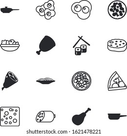 meal vector icon set such as: fish, vegetable, shape, salt, japanese, oriental, movie, roll, bacon, sausage, types, cooked, entertainment, lamb, scrambled, box, spaghetti, cut, rice, summer, fun