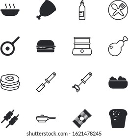 meal vector icon set such as: spicy, plastic, thin, electric, bottle, sandwich, boiler, condiment, ladle, package, well, spaghetti, vacancy, female, noodle, stick, pack, macaroni, kebab, container