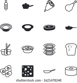 meal vector icon set such as: barbecue, party, tenderloin, corn, sweet, packaging, popcorn, outdoor, pastry, bucket, shank, tin, salmon, salt, appetizer, sea, japan, spoon, tableware, cup, theater