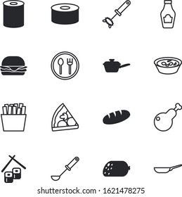 meal vector icon set such as: well, shape, christmas, sign, cream, culture, toast, plastic, paper, silverware, ham, pork, raw, japanese, chalkboard, roast, seaweed, chop, porcelain, bbq, gourmet