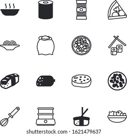 meal vector icon set such as: mixing, stainless, can, grain, eco, cream, beater, home, electric, bean, web, types, packaging, thin, oat, dry, barbecue, vegan, template, cans, sweet, flour, household