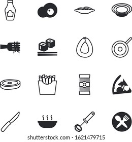 meal vector icon set such as: cutting, morning, mexican, sketch, realistic, flatware, pizza, thin, cream, asian, metallic, sushi, japanese, seaweed, sweet, jar, preparation, container, shadow, rice