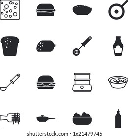 meal vector icon set such as: cheddar, leaf, cafe, roquefort, salami, bake, template, silhouette, top, clean, triangle, oatmeal, lamb, wheat, paste, grill, glass, swiss, cup, grilled, plant, shop