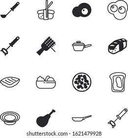 meal vector icon set such as: grill, pasta, spaghetti, mexican, simple, fast, salami, dish, concept, bone, banquet, rare, green, sandwich, isometric, chef, nature, italy, snack, ingredients, chop