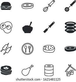 meal vector icon set such as: lifestyle, tin, porridge, wire, seafood, roasted, dishes, appetizer, concept, seaweed, pepper, canned, travel, honey, bun, cream, dessert, japanese, cholesterol, asian