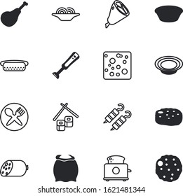 meal vector icon set such as: nozzle, italian, kitchenware, setting, cutlery, triangle, soup, organic, american, toaster, place, vacancy, market, culture, cafe, shashlik, fish, arranging, thin, hand