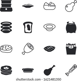 meal vector icon set such as: double, baking, pattern, steam, bird, maple, mixing, cooked, ketchup, modern, diner, salty, pasta, noodles, cutlet, cereal, vegan, set, pancakes, paper, plates, american