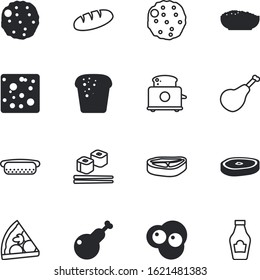 meal vector icon set such as: dog, bone, thin, roquefort, equipment, health, hotdog, oatmeal, porridge, household, turkey, seafood, thanksgiving, bird, glass, electric, domestic, salmon, sausage