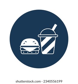 Meal Vector Icon with trendy background colors that can easily edit or modify

