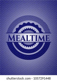 Mealtime Emblem With Jean Texture