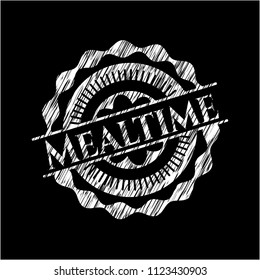 Mealtime on blackboard