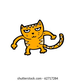 gemeiner Katzenkartoon