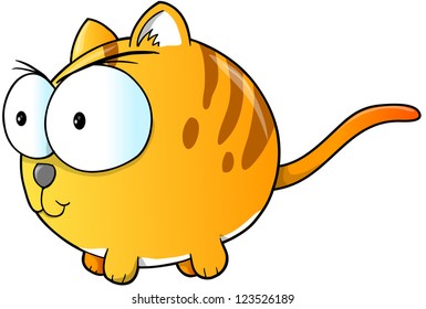 Mean Fat Cat Vector