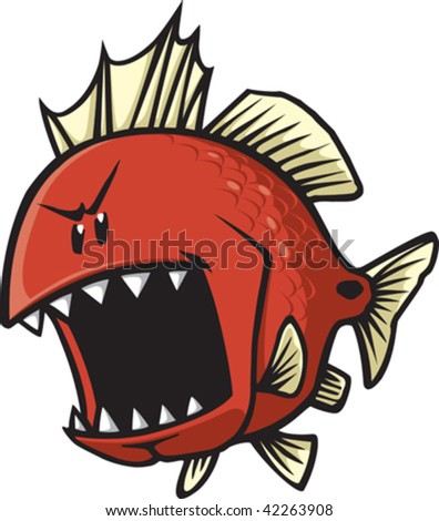mean looking cartoon red
