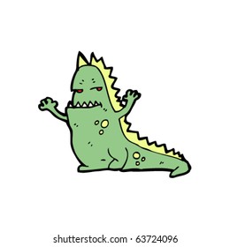 caricatura de dinosaurios de aspecto medio