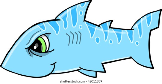 Mean Shark Vector Illustration