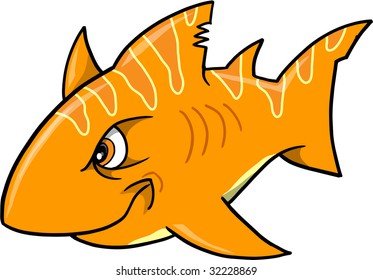Mean Tough Shark Vector Illustration