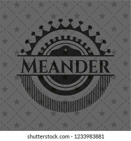 Meander black emblem