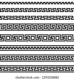 Meander Pattern Greek Fret Repeated Motif Stock Vector (Royalty Free ...