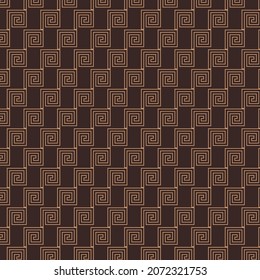 Meander vintage pattern. Greek decorative element. Abstract art background vector. Decorative print.