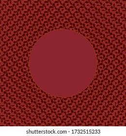 Meandering cornered patterns like illusion effect with circle in center. Seamless vector drawn. It can be used as abstract background, wallpaper, backdrop, cover page, billboard, banner etc.