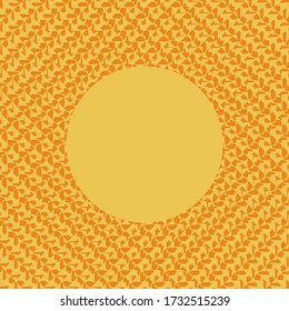 Meandering cornered patterns like illusion effect with circle in center. Seamless vector drawn. It can be used as abstract background, wallpaper, backdrop, cover page, billboard, banner etc.