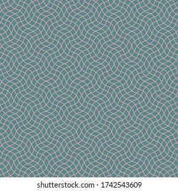 Meandering, wavy, curly and flexible patterns like netting and illusion effect. Seamless vector drawn. 