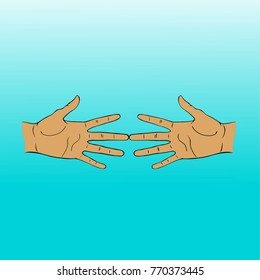meaning of hand movements, eps 10