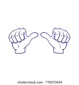 meaning of hand movements, eps 10