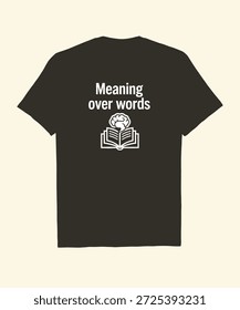 Significado sobre as palavras - Expressão pensada T-Shirt design